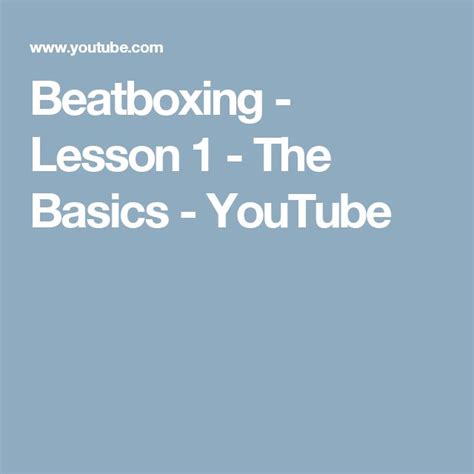 Image result for Beat Box Tutorial