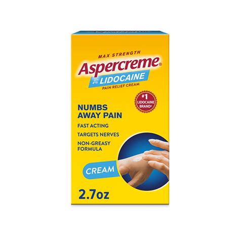 Aspercreme with 4% Lidocaine Pain Relief Cream, 2.7 oz. HSA/FSA ...