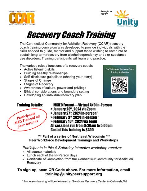 What is the role of a peer recovery coach? | Unity Recovery Services