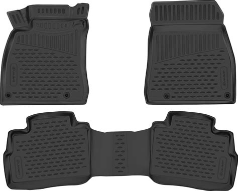 Fits 2020-2025 Nissan Sentra Floor Mats Front & 2nd Row Seat Liner Set ...