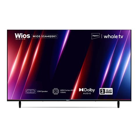 Impex WIOS Whale Series 55-inch 4K UHD QLED Smart TV (WIOS 55A4QSK1) w ...