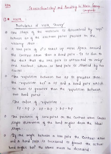 Sterochemistry And Bonding in main group Compounds - Medicinal ...