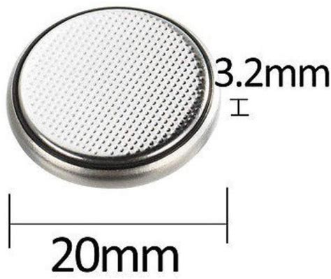 Flysmart CR 2032 3V Micro Lithium Button Coin Cell - Pack of 5 ...