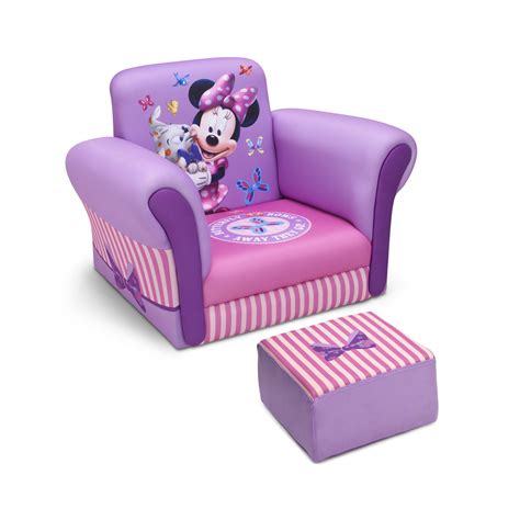 Delta Children Minnie Mouse Upholstered Chair with Ottoman FREE SHIPPING