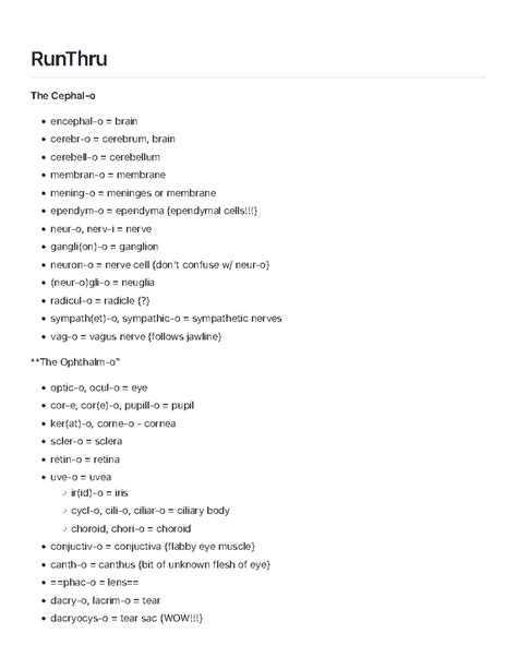 Ch. 4. Nervous System - Eye and Ear - RunThru The Cephal-o - encephal-o ...