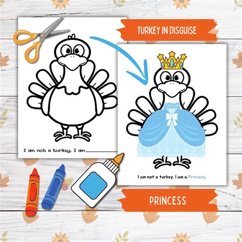 Disguise a Turkey Thanksgiving Printable Craft for Kids and Toddlers ...