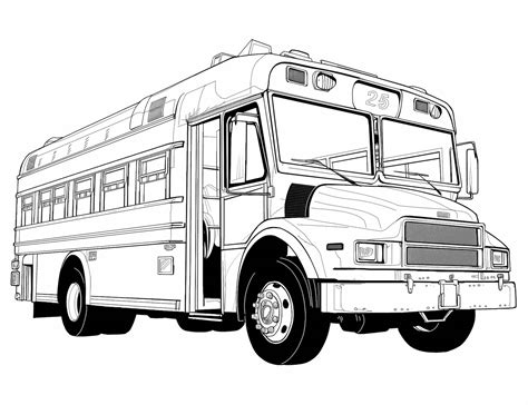 School Bus Kids Coloring Pages [2025]