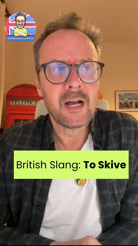 John Howarth | ‘To skive’ means to avoid work, school, or a ...