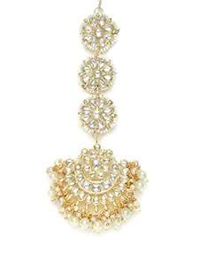 Buy Zaveri Pearls Gold Tone Kundan & Pearls Wedding Collection ...
