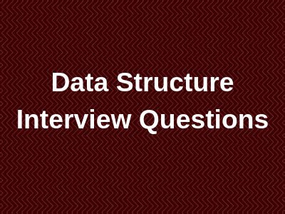 Image result for Data Structure and Algorithm Interview Questions