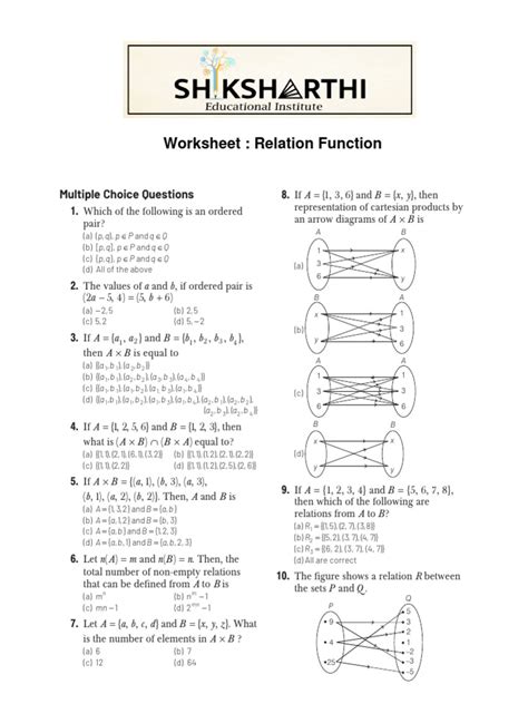 Image result for Relation and Function Problems
