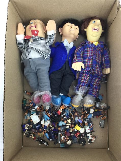Lot - Assorted Lil Homies Figures, 3 Stooges Dolls