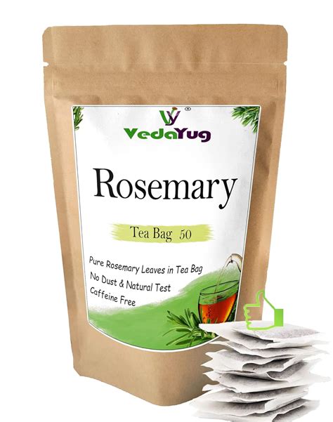 VY VedaYug Rosemary Tea Bags 50 Tea Bags/Caffeine Free Rosemary Herbal ...