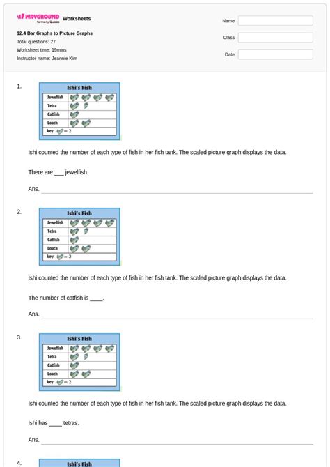 50+ Picture Graphs worksheets for Class 3 on Wayground | Free & Printable