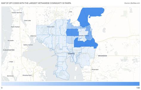 Largest Vietnamese Community in Tampa by Zip Code in 2025 | Zip Atlas