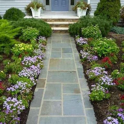 Landscaping Shrubs Along Walkway