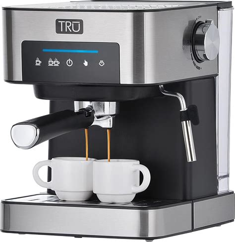 Amazon.com: Tru 15-Bar Semi-Automatic Touch Screen Espresso Maker ...