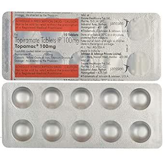 Topamac 100 Mg - Strip of 10 Tablets : Amazon.in: Health & Personal Care