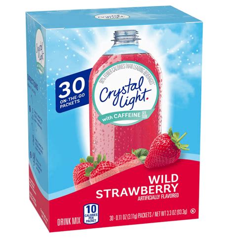 Buy Crystal Light Wild Strawberry 30 Packets, 3.3 Oz. (Pack of 1 ...