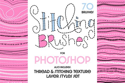 PS Stitching Brushes & Styles - Studio Kitsch