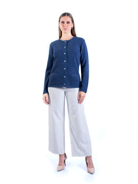 Links crew neck cardigan