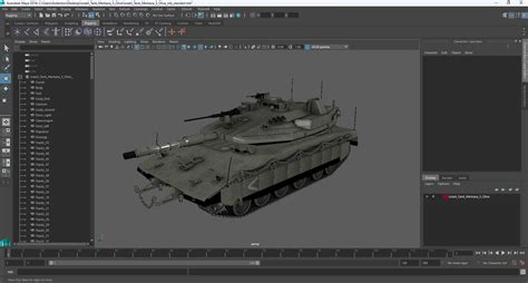 3D Israeli Tank Merkava 5 Olive model | 3D Molier International