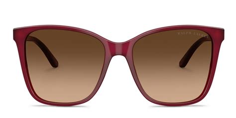 Ralph Lauren RL8201 red frame with gradient brown lenses. Lenses ...