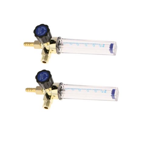 Buy 2xArgon CO2 Flow Meter Inlet Connection For Tig Welder Welding ...
