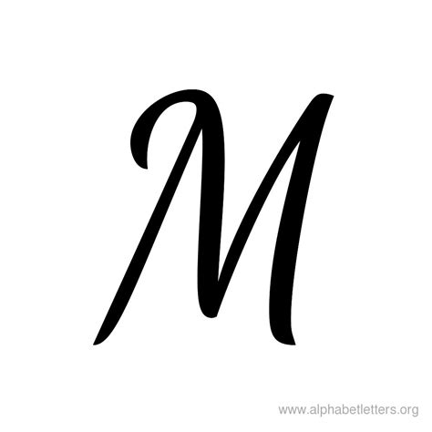 How To Make A Script Letter M at Kaitlyn Reid blog