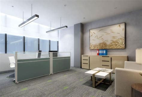 250平米办公室装修案例_效果图-美式办公室 艺术和功能性并重-意辰装饰