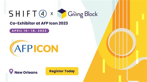 [CONFERENCE] Co-Exhibitor at AFP Icon 2023 - The Giving Block