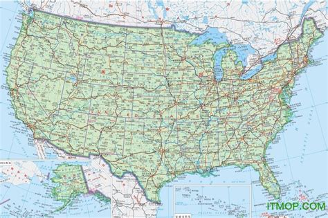美国地图高清,美国五十州地图高清图(2) - 伤感说说吧