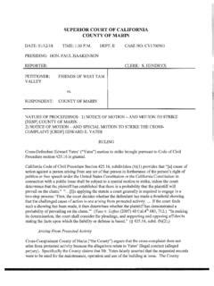 SUPERIOR COURT OF CALIFORNIA COUNTY OF MARIN / superior-court-of ...