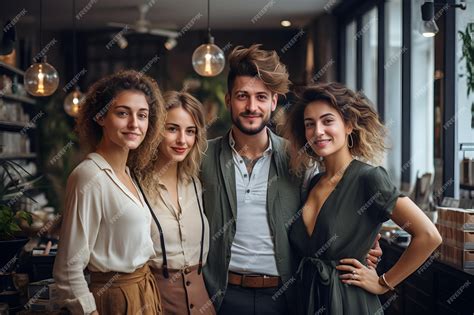 Premium Photo | Group of happy friends in coffee shop Friend day ...
