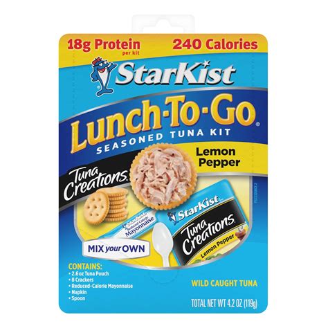 StarKist Lunch to-Go Tuna Creations Lemon Pepper Kit, 4.2 oz Box