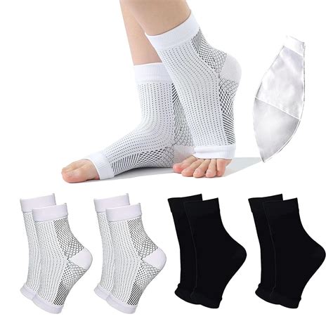 Amazon.com: 4 Pairs Neuropathy Socks for Women and Men, Soothe Socks for Neuropathy Pain ...
