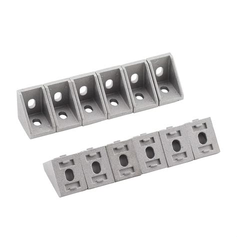 PZRT 12-Pack Aluminum Profile Corner Bracket,15mm x 20mm L Shape Right ...