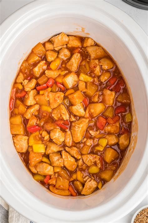 Slow Cooker Sweet and Sour Chicken - The Magical Slow Cooker