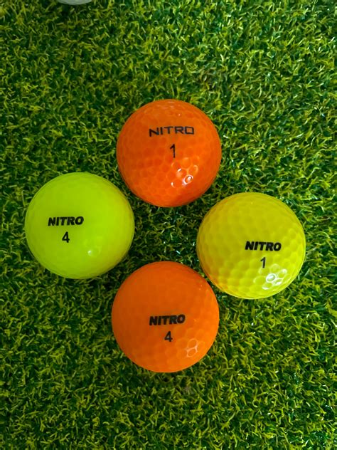 12 Assorted Colored Nitro Golf Balls – Eagle Golf