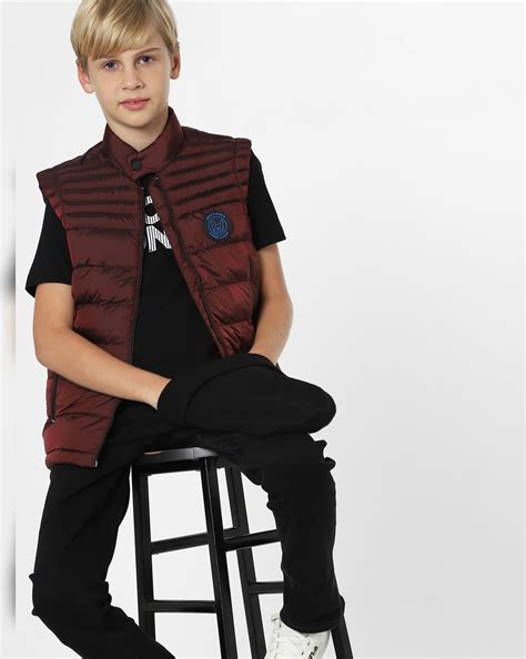 Buy Boys Dark Red Puffer Jacket Online in India at JACK&JONES Junior ...