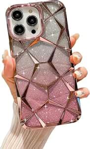 Erams Online for iPhone 16 Pro Max Gradient Glitter Geometric Case ...
