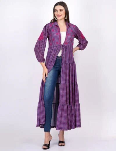 Check Printed Georgette Shrug Manufacturer, Supplier from Lucknow