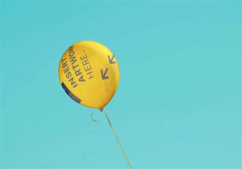 Free Balloon Mockup (PSD)