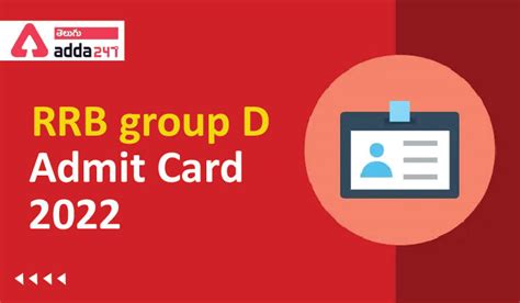 RRB Group D Admit Card 2022