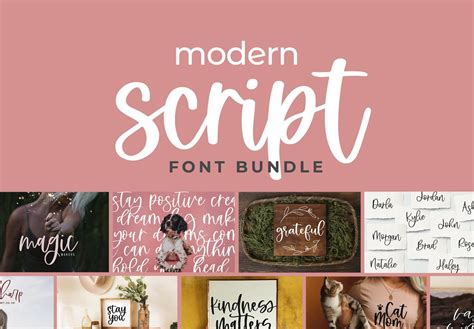 Modern Script Fonts Bundle 4287405 Bundle