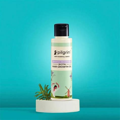 Pilgrim Spanish Rosemary & Biotin HairGrowth Oil to Control Hair Fall ...
