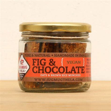 Fig & Chocolate Munchies with Oats & Brown Rice (Gluten Free & Vegan)