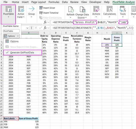 Image result for Create Pivot Table with Getpivotdata