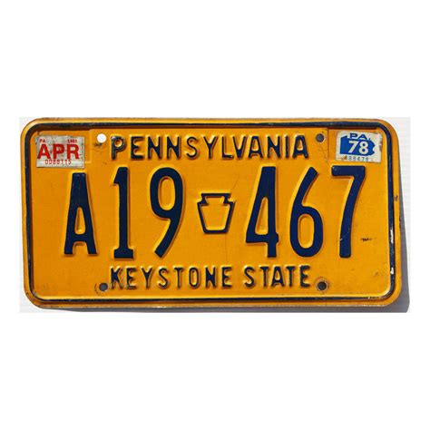 1981 Pennsylvania License Plate #A19467 | Best Plate Dealer