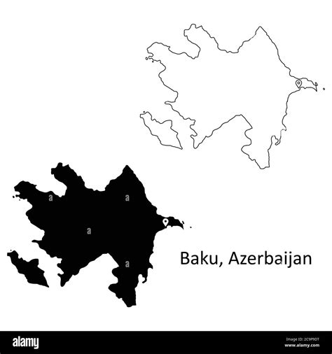Maps of azerbaijan Black and White Stock Photos & Images - Alamy